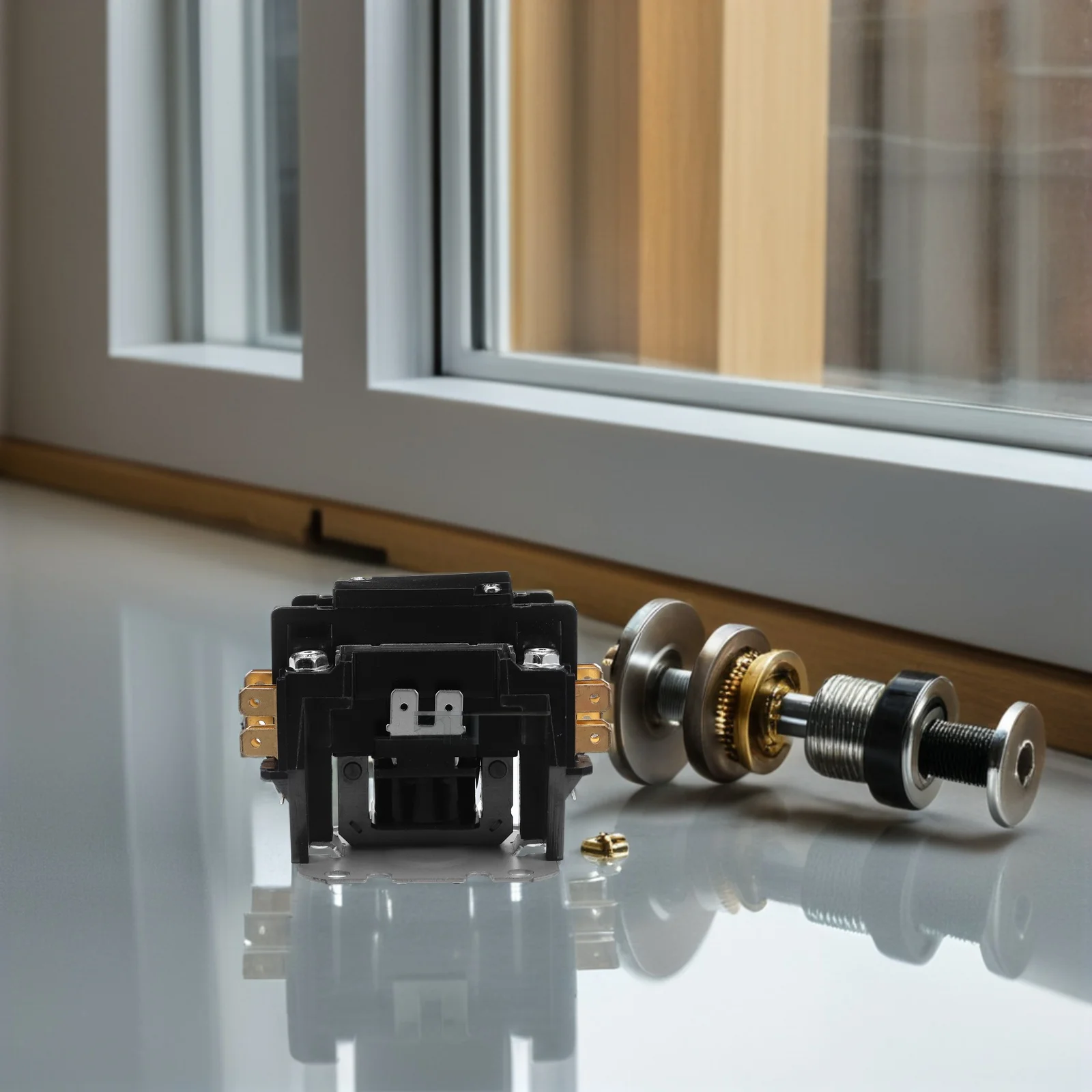 

Air Conditioner Condenser Contactor 1 Pole 30a Black Compressor Hvac Refrigeration System Efficient Replacement Contact Coil