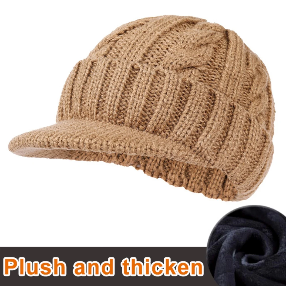 Autumn Winter Knit Hat Duck Tongue Hat Men's Warm Hat Winter Cold Prevention Warm Winter Pure Casual Hat