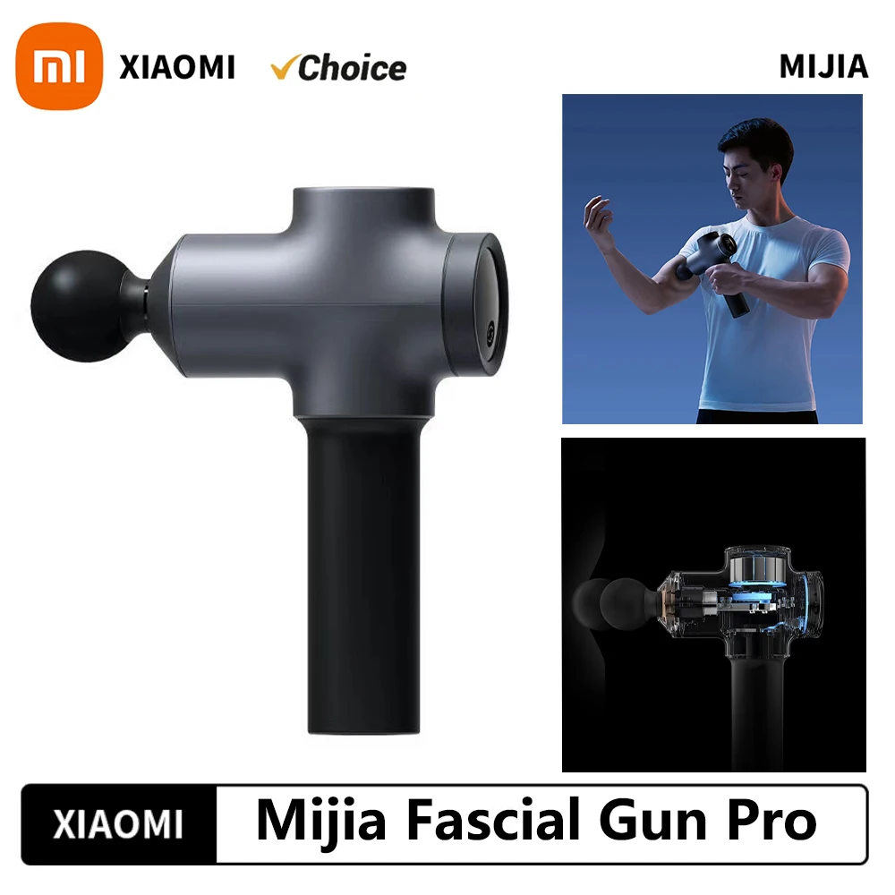 

Новый массажный прибор Xiaomi Mijia Fascial Gun Pro для расслабления мышц, 35 кг, умный двойной режим, максимальная регулировка силы 12 передач