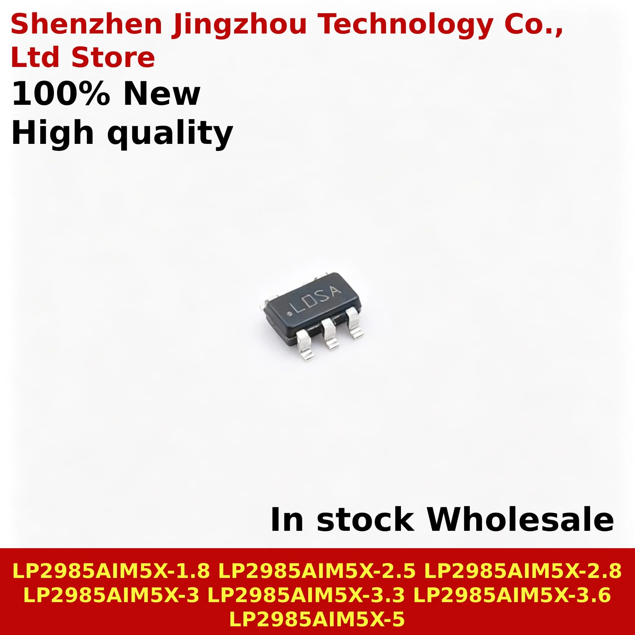 (10/50/150PCS)100% New LP2985AIM5X-3.3 LP2985AIM5X SOT23-5 1.8 2.5 2.8 3.3 3.0 3.6 5.0 3V 5V SOT LP2985 SMD