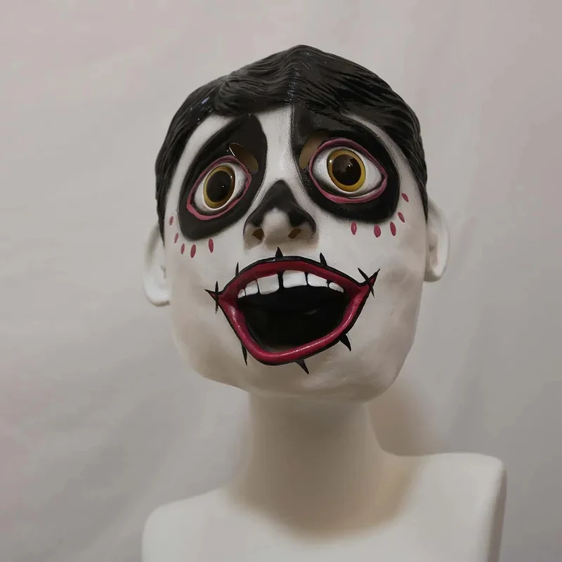 KKL3Halloween Party Props Coco Movie Hector Miguel Latex Mask Headwear k15[[ view 6