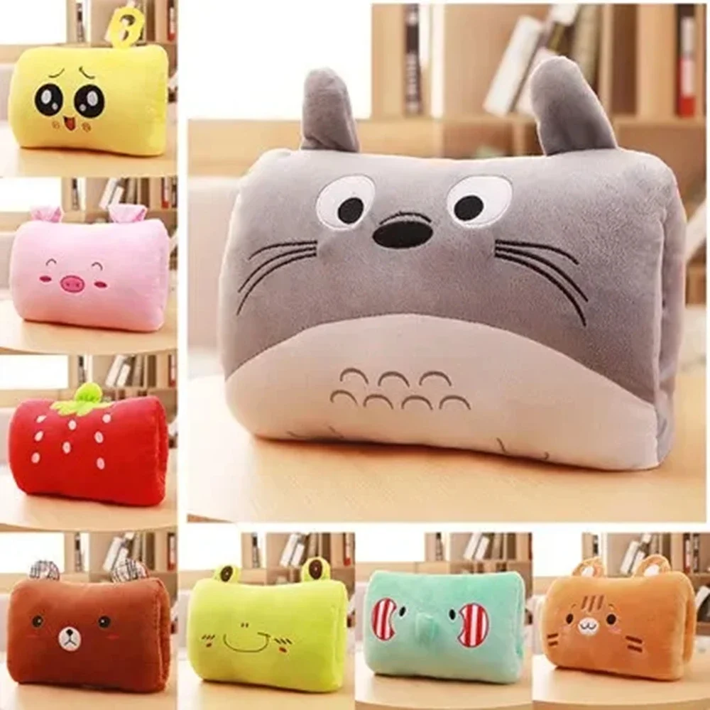 Cute Cartoon Hand Warmer Pillow Soft Stuffed Animal Creative Gift for Kids Nap Cushion Hand warmer travel neck pillow