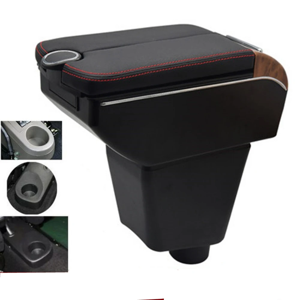 For Renault Captur Clio Clio2 Clio3 Clio 4 RS Center Console Armrest Box Storage Elbow Rest Arm with Phone Charging USB