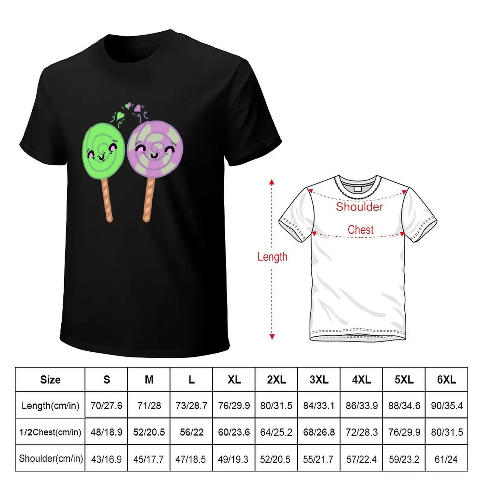 Cute lil lollipops T-shirt summer clothes shirts graphic tees quick-drying tees plain black t shirts men