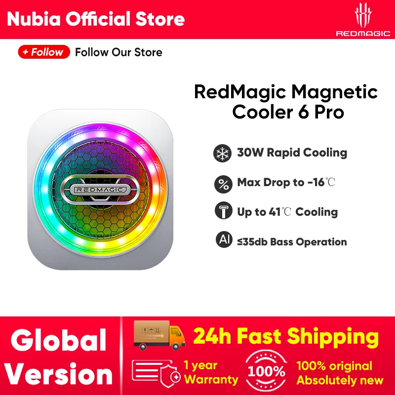 Redmagic VC Liquid Cooler 6 Pro Magnetic Phone Cooler for Games/Live Streaming for Red Magic 10 Pro iPhone 16 Pro Max Xiaomi 15