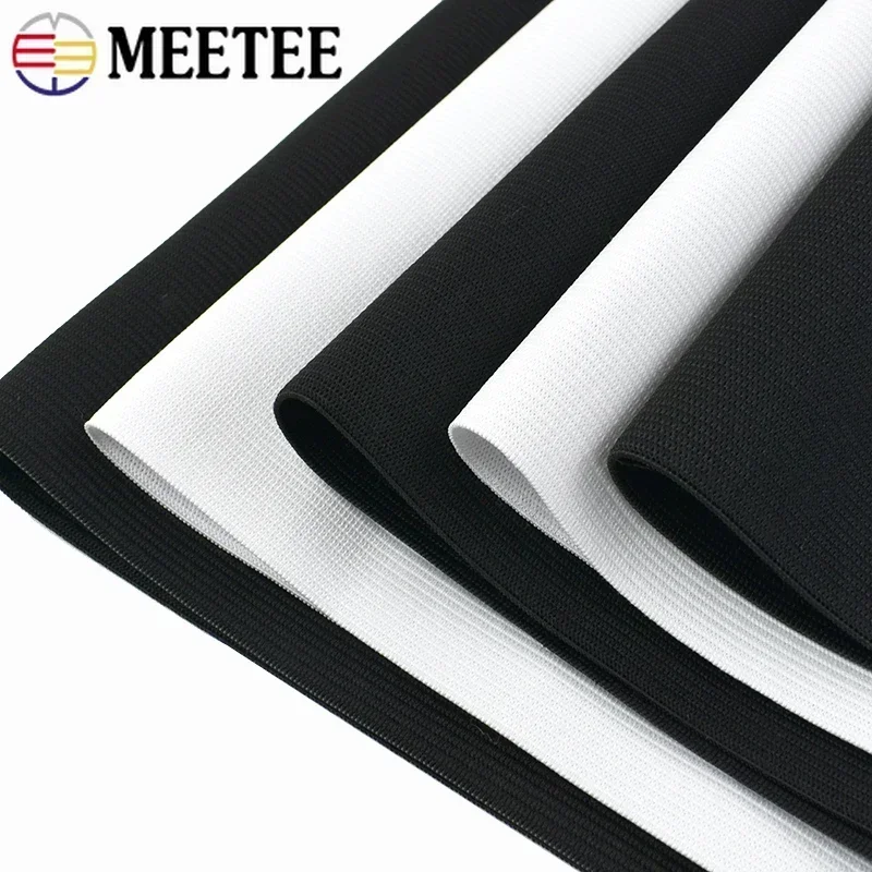 1M 7-30cm Elastic Bands Crochet Belt Black White Bag Strap Maternal Abdomen Wrist Waist Rubber Band DIY Garment  Accessories