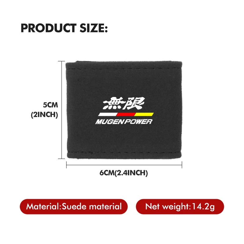 Car Seat Belt Limiter Suede Fixed Clip Auto Accessories For Honda Mugen Power Typer Civic Accord CRV view 6