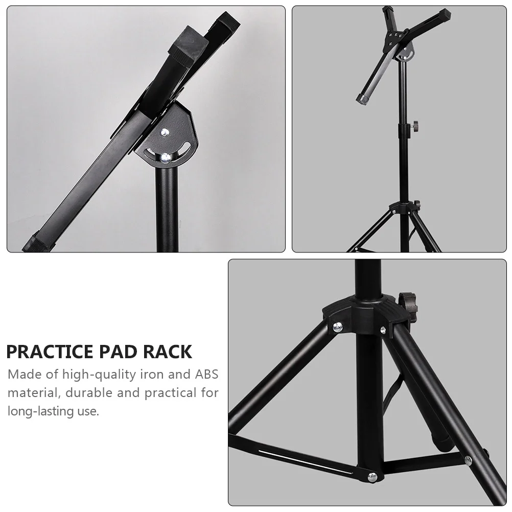 

1Pcs Dumb Drum Stand Adjustable Height Practice Pad Rack Snare Drum Holder Portable Beginner Practice Instrument Rack