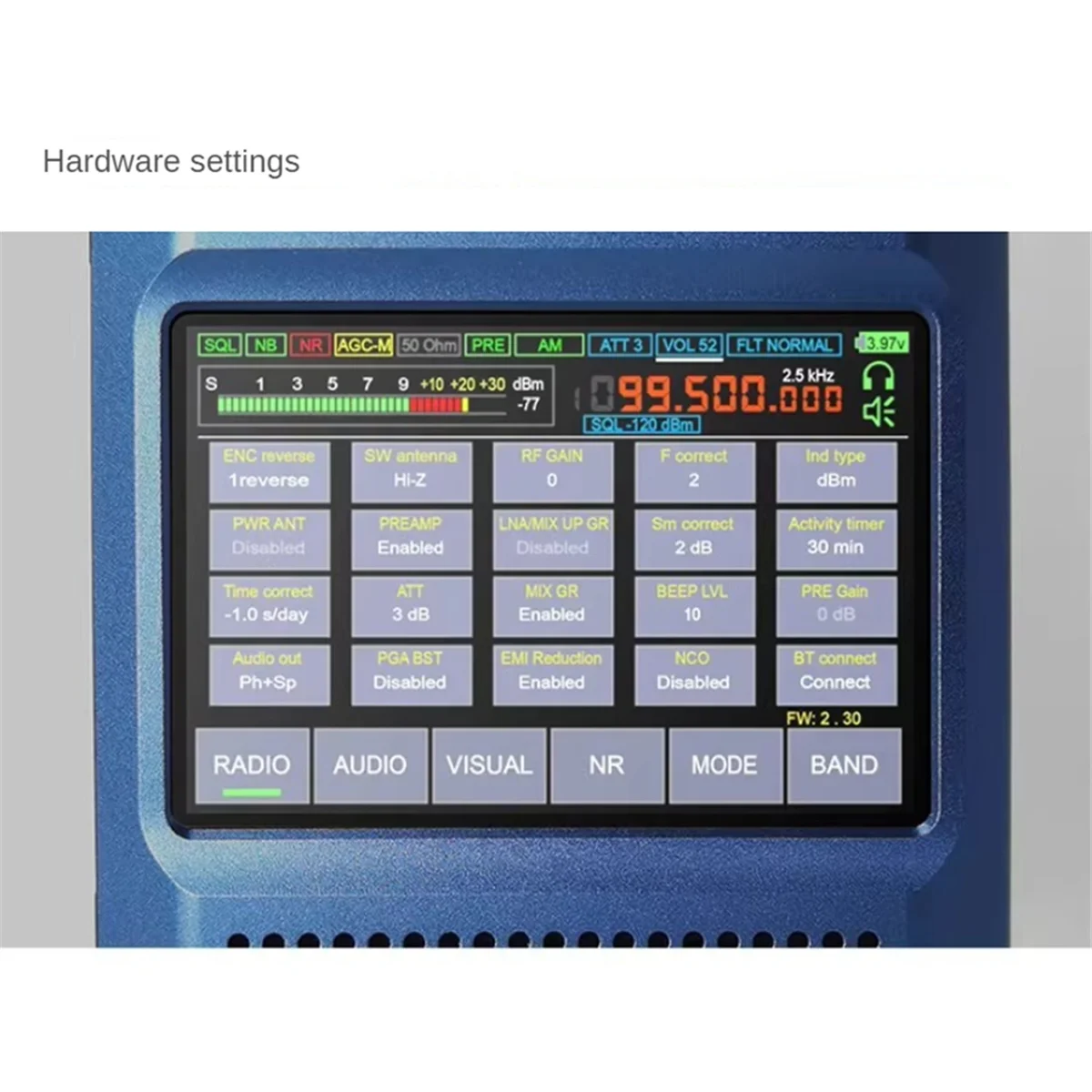 Reliable-For SDR Malahit 1.10D Full Mode DSP Noise Reduction Portable Radio DSP1 Malachite Radio SDR Receiver-ABDQ