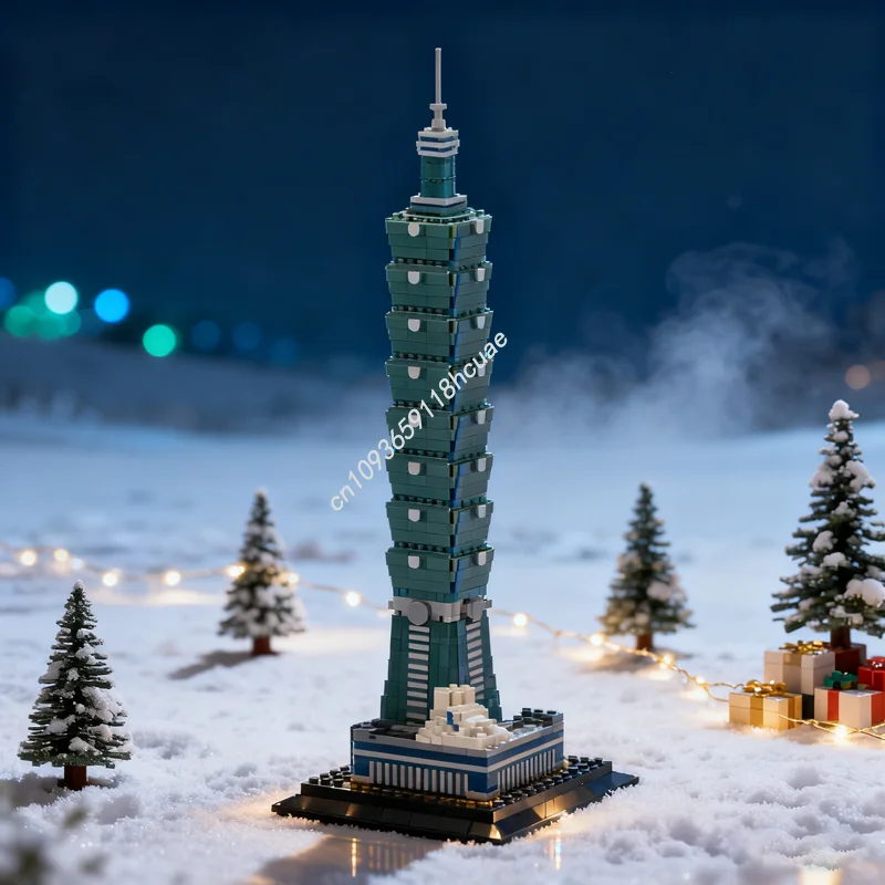 2427 pièces MOC Taipei Architecture modèle blocs de construction Architecture assembler bricolage idée jouet éducation brique cadeaux de noël enfants