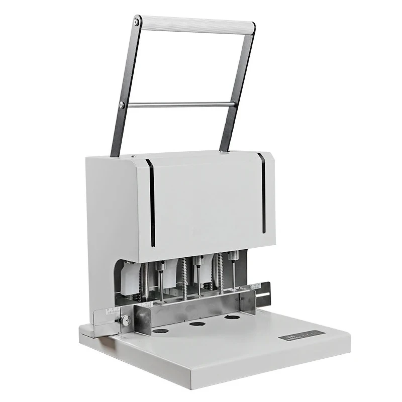By-DK12 Dual-purpose Drill Bit Three-hole Punching Machine Labor-saving Automatic 5cm Punched Thickness Metal Body Prompt Light