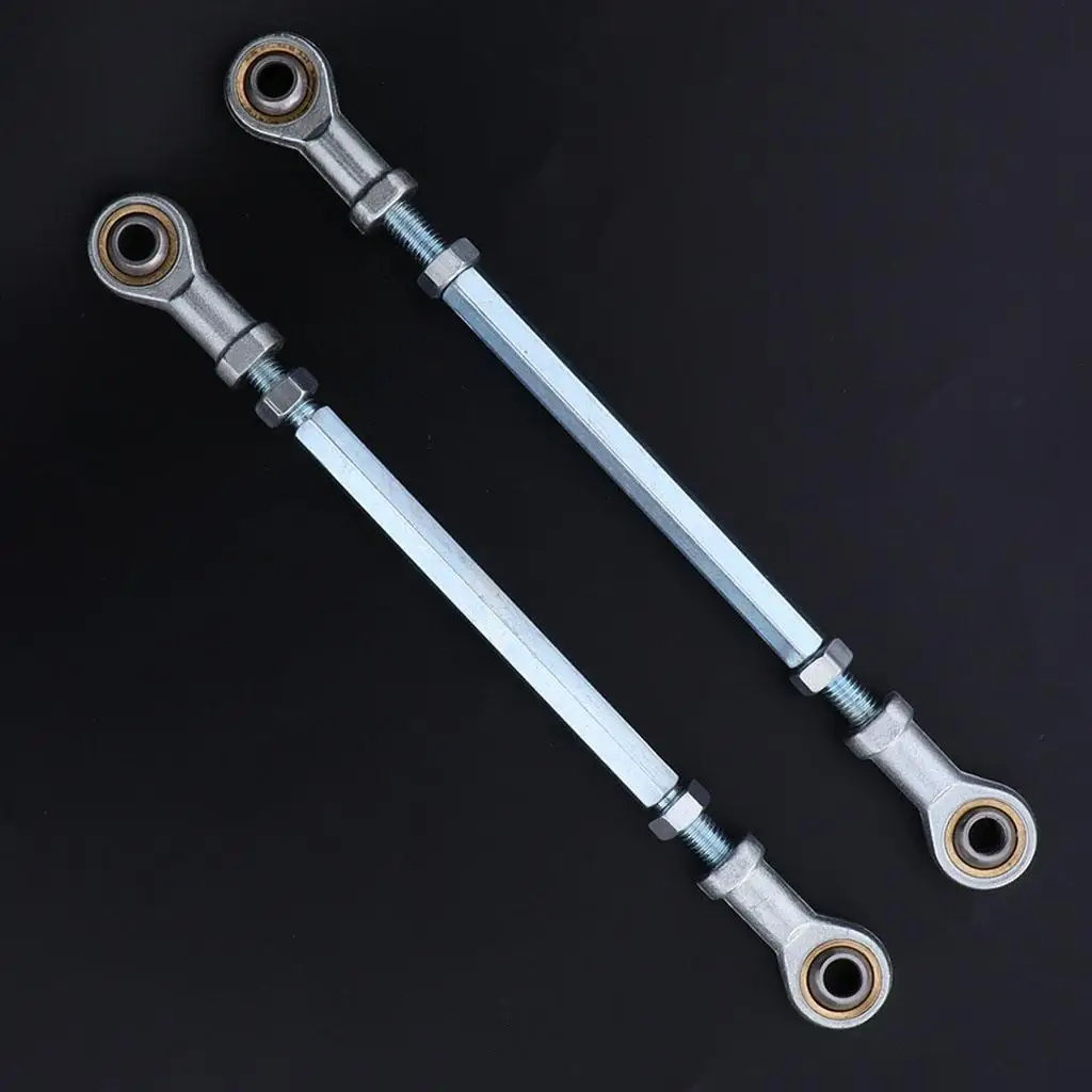 2 Pcs Tie Rod Ends Steering Kit W/ Ball Joints Bar Links ATV