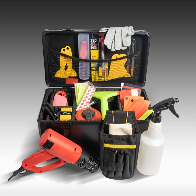 Car Window Tinting Tool Kit Complete Master-Grade Set for Applying Color-Changing Transparent TPU Invisible Car Wraps
