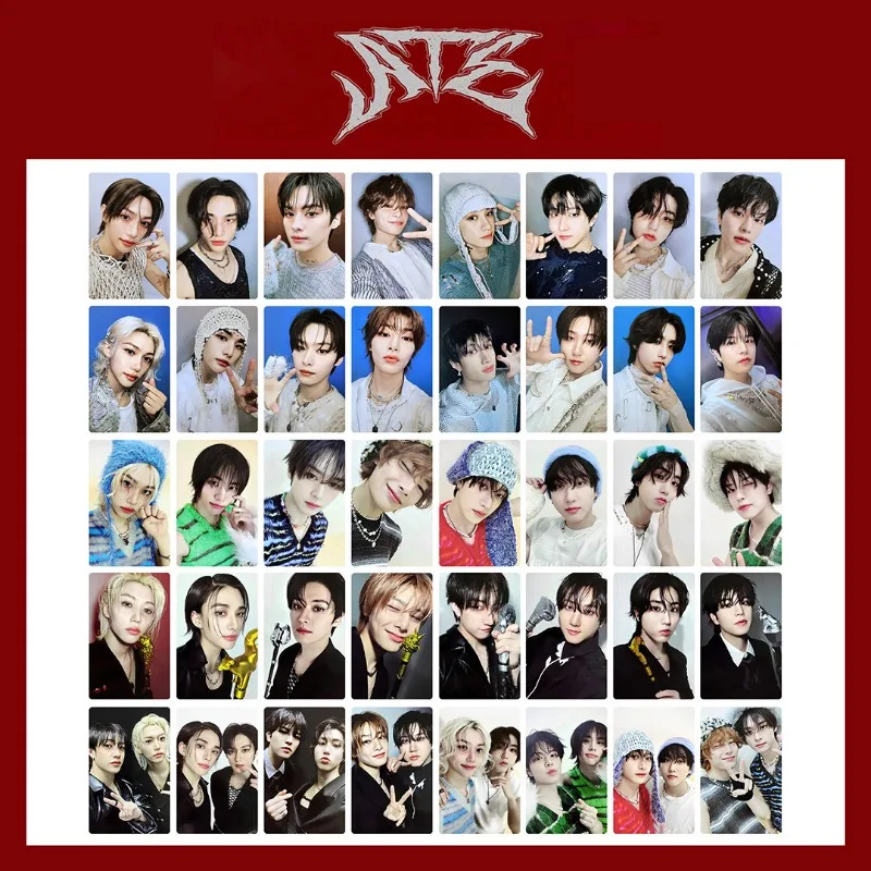 8pcs Kpop ATE Album Photocard Felix Bangchan Lee Know Hyunjin LOMO Card Postcard Double Sides Phtot Card Gift Fans Collection