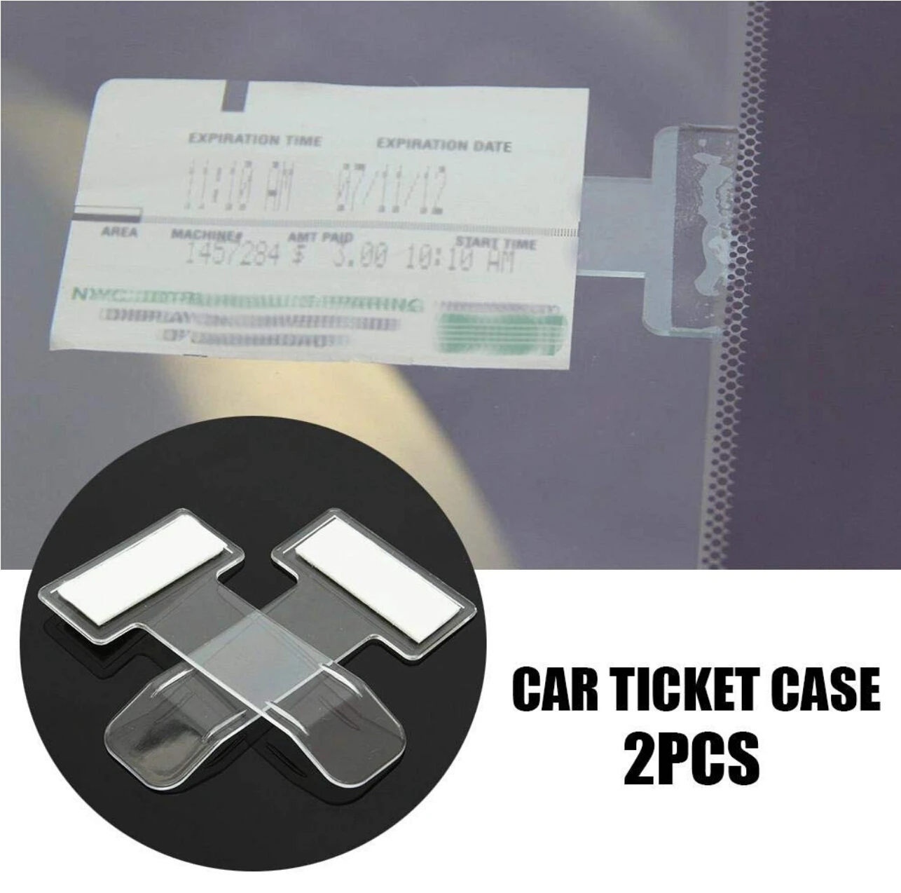 Car Parking Ticket Clip Carbon Fiber for Mercedes Benz CLS CLA GL R SLK AMG A B C S Class