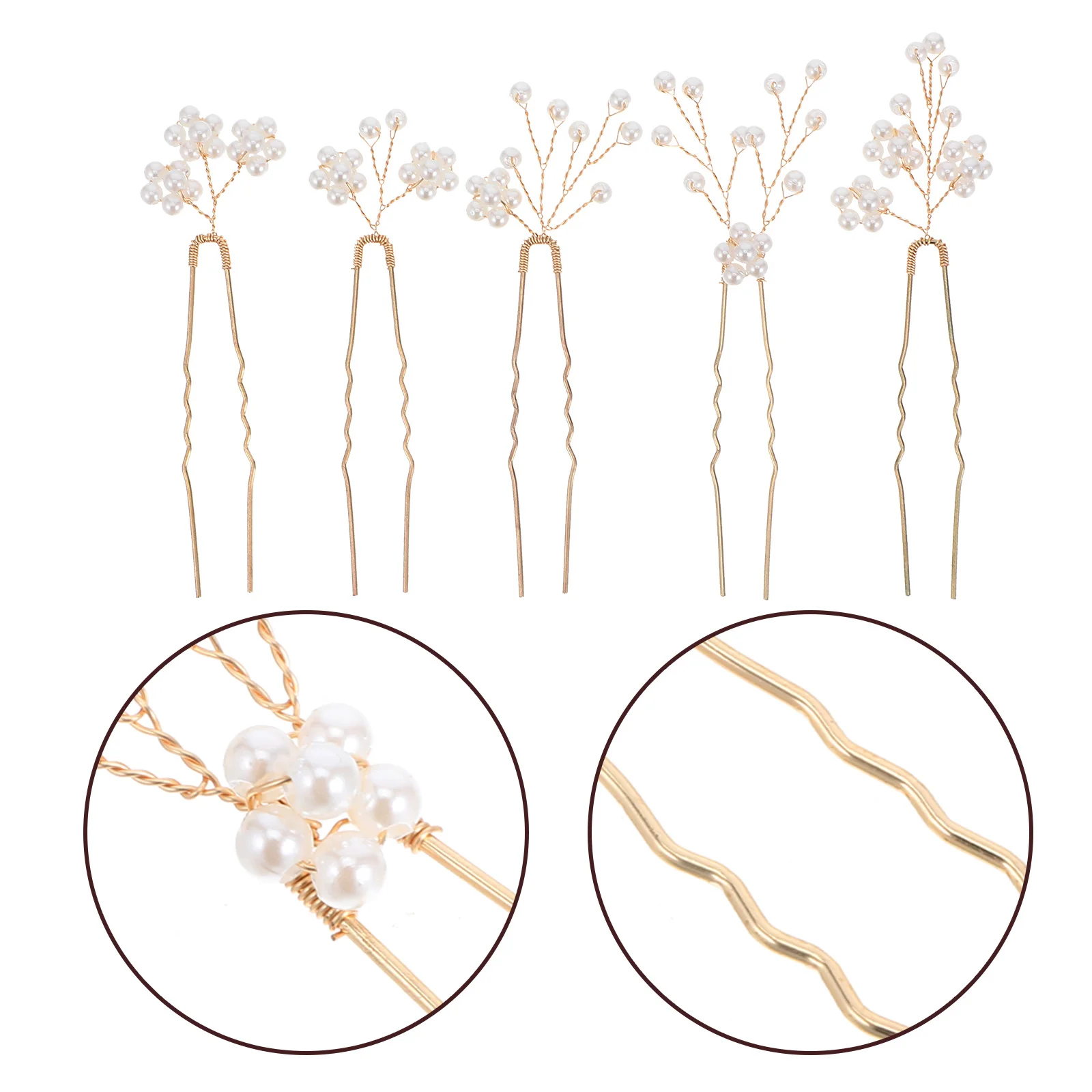 

5 шт., заколки для волос с жемчугом и цветком, изысканные свадебные головные уборы, свадебные головные уборы, шикарные аксессуары для волос с жемчугом для невест, банкетов