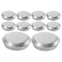 10 Pcs Kitchen Sink Accessories Stainless Steel Hole Covers Faucet Soap Dispenser Plugs Sealing Caps Decorative Silver Drain