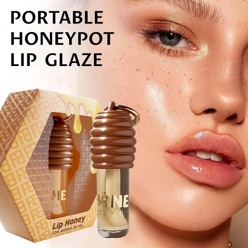 10 قطعة وعاء العسل زيت الشفاه بلسم الشفاه طويلة الأمد ترطيب واضح زيت الشفاه السائل أحمر الشفاه ملمع الشفاه ماكياج مستحضرات التجميل #2