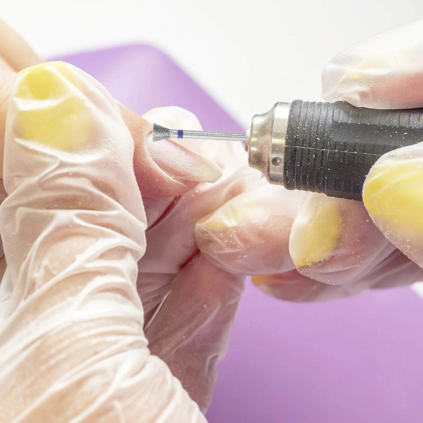 Accesorios de taladro eléctrico para uñas, brocas de acero de tungsteno para alisar las uñas, pulido, eliminación de cutículas, piel muerta gruesa acrílica, 10 Uds.