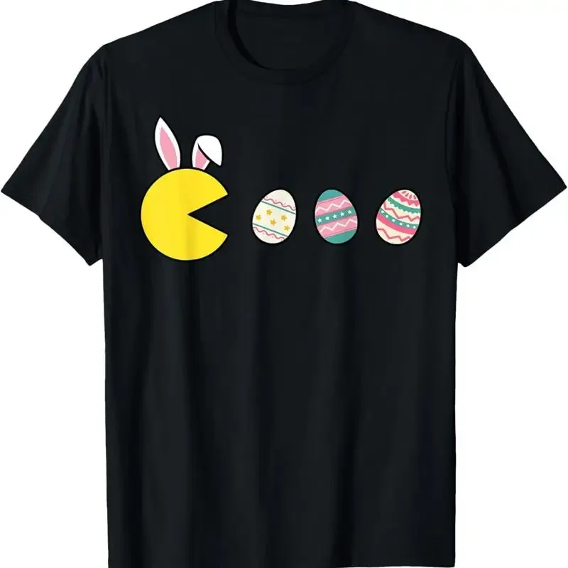 Video Game Eating Easter Eggs Retro Gamer Men Boys Kids T Shirtn Shirt