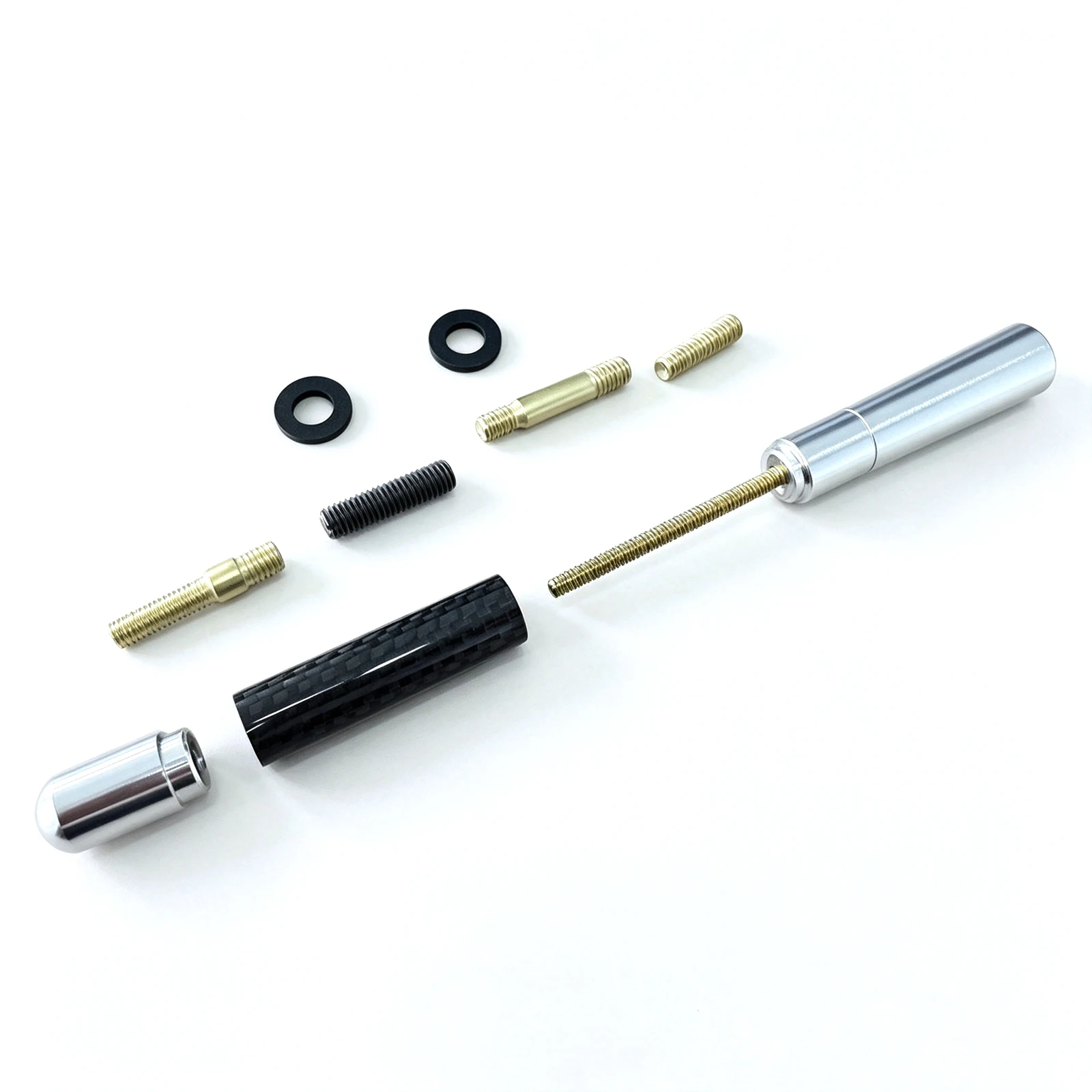 Interior stickers Carbon Fiber Car Roof Antenna Universal Black Colorful Radio Aerial Antenna Set Car Styling Accessories