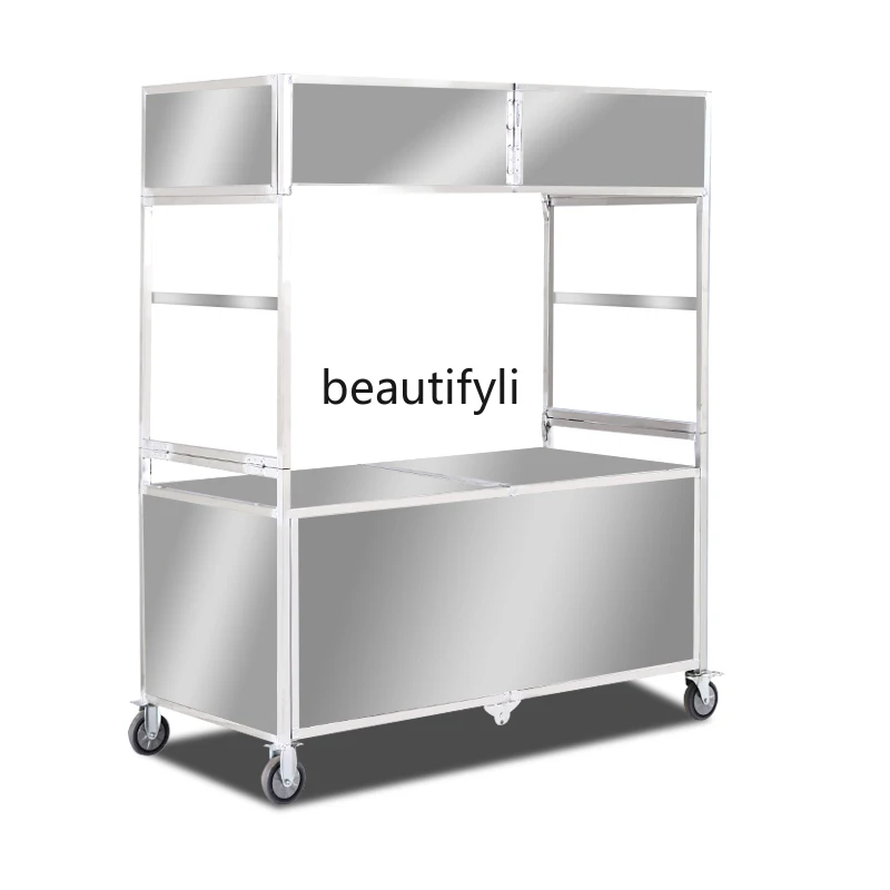 Складной киоск для закусок, ночной рынок, тележка для напитков, мобильная еда, специальная подставка для столовой автомобиля