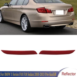 Rear Bumper Brake Light Stop Reflector Lamp For BMW 5 Series F10 F18 Sedan 2010 2011-2013 Pre-facelift 63147203237 63147203238