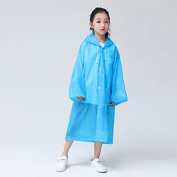 EVA Children Raincoats Raincoat Thickened Waterproof EVA Rain Coat Kids Clear Transparent Tour Waterproof Rainwear Suit