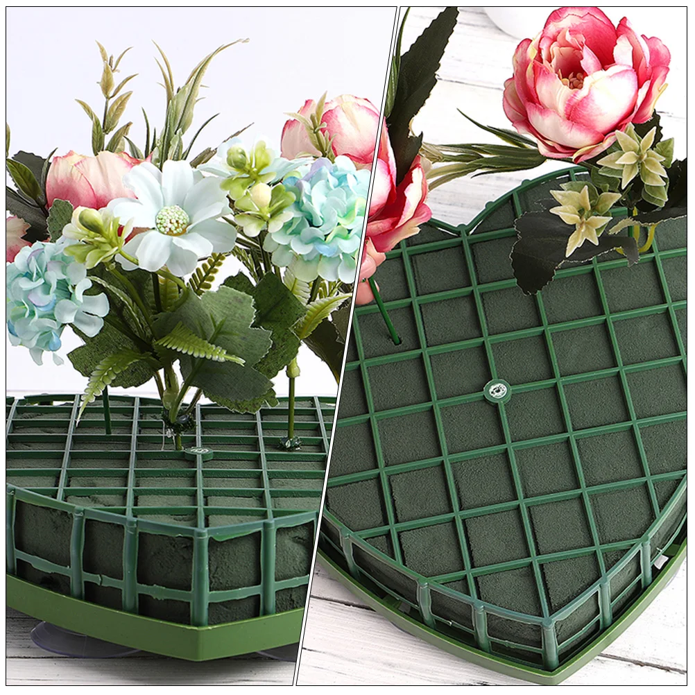 

Heart Shaped Wedding Car Floral Foam Decorations Suction Cup Installation Bridal Car Flowers Wreath Foam Gardening Supplies