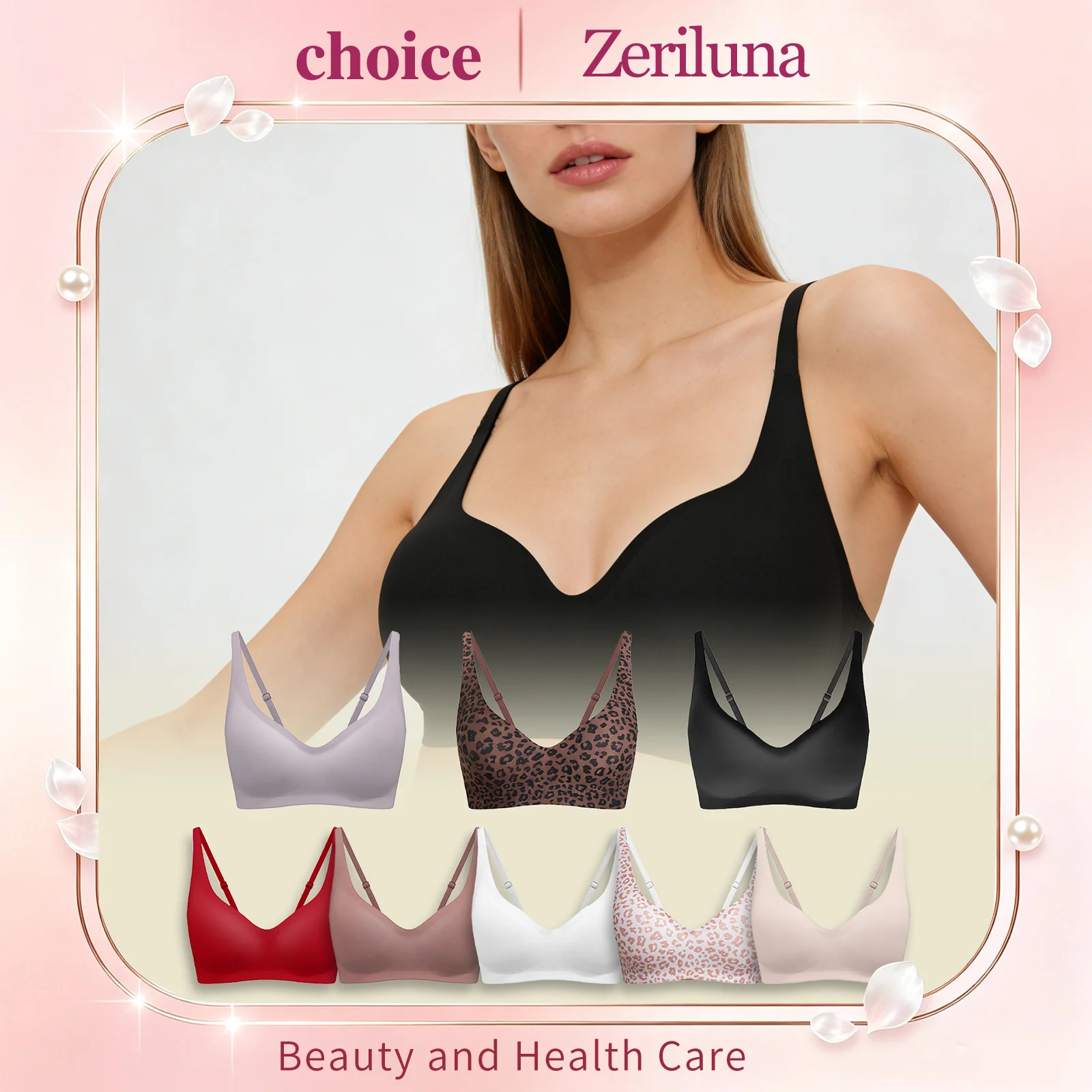 Sleep Bra Bralette - Reggiseno Push-Up Senza Cuciture Zeriluna per