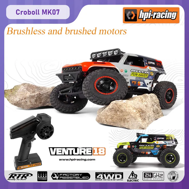 

Venture18 U4 Rc Внедорожный багги 2,4 г Шестиканальный радиоуправляемый электрический 4wd Высокоскоростной матовый бесщеточный альпинистский автомобиль 1:18 Модель автомобиля в подарок