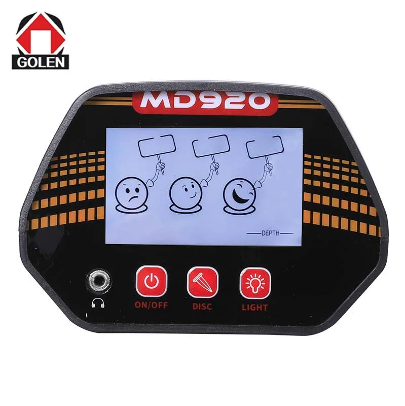 MD920 underground metal detector smiley face display treasure hunting outdoor detector