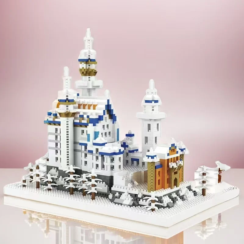 

1750 штук «Лебединое озеро, замок», строительные блоки — большие и сложные сборные игрушки, подходят для мальчиков и девочек