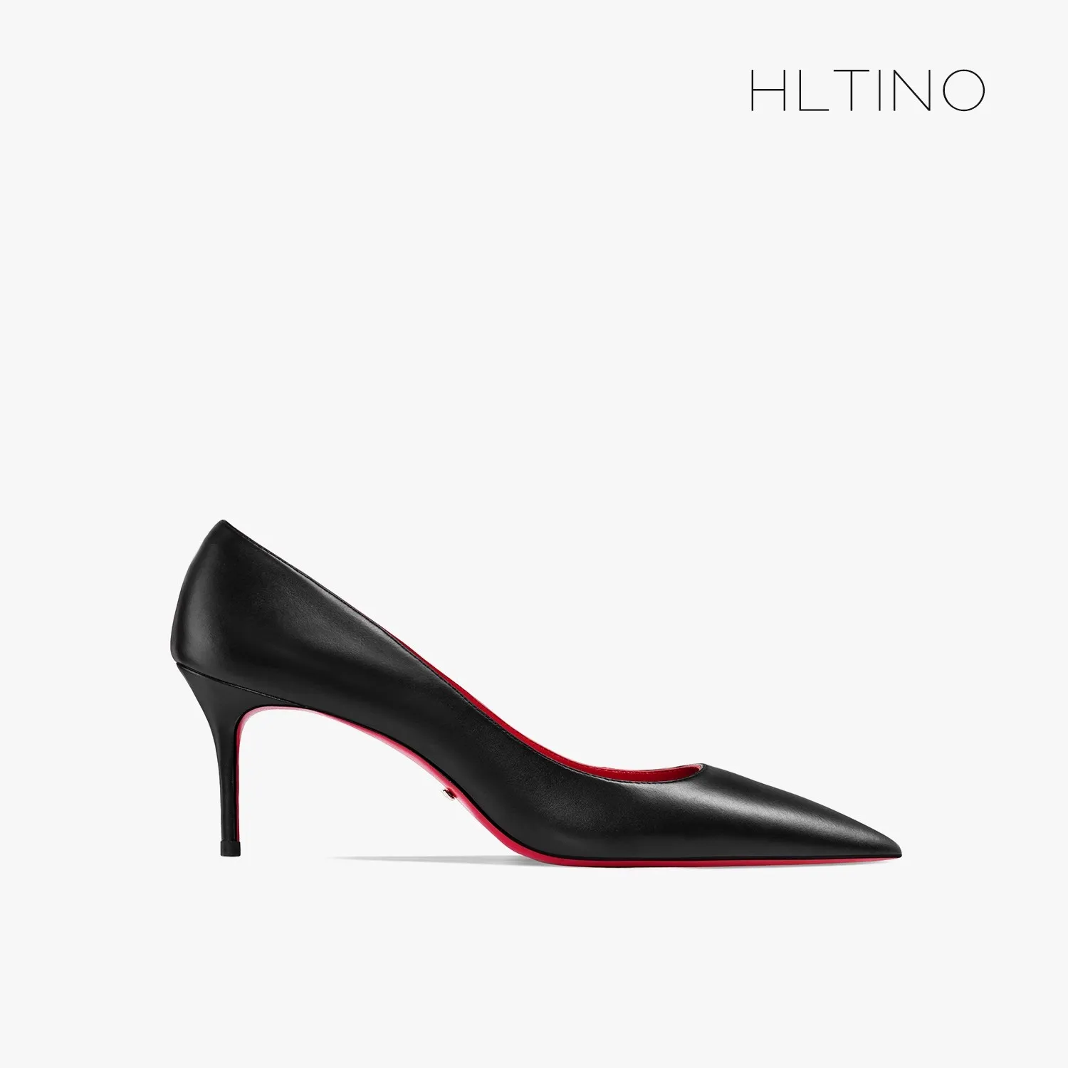 HLTINO Woman Red Bottom Pumps Black Matte Finish Ladies High Heel Wedding Dres Shoes for Spring Summer