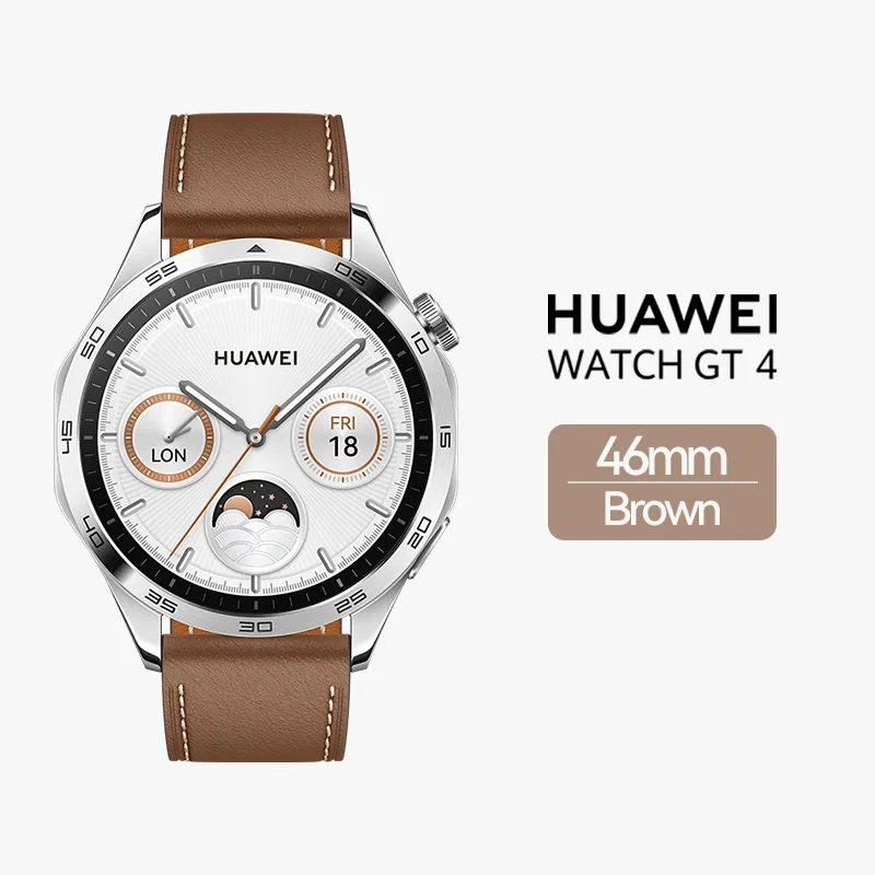 [World Premiere] HUAWEI WATCH GT 4 46mm Smartwatch, Saudi Arabia Version, Local Warranty, Heart Rate Monitor, Android & iOS