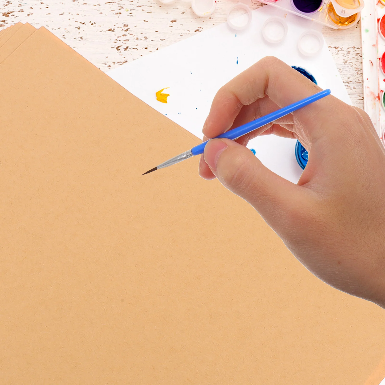 

20Pcs Vintage Kraft Letter Paper Thick Smooth Writing Stationery Reusable for Greeting Cards Thank You Notes Holiday Mail