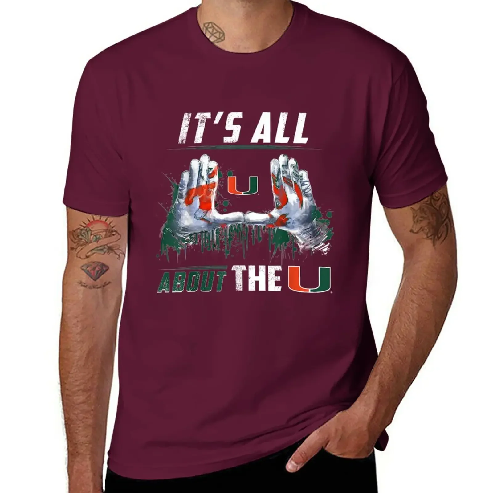 Miami Hurricanes All About The sublime customizeds hippie clothes vintage graphic anime fashion Round neck Hot sale outfits tops