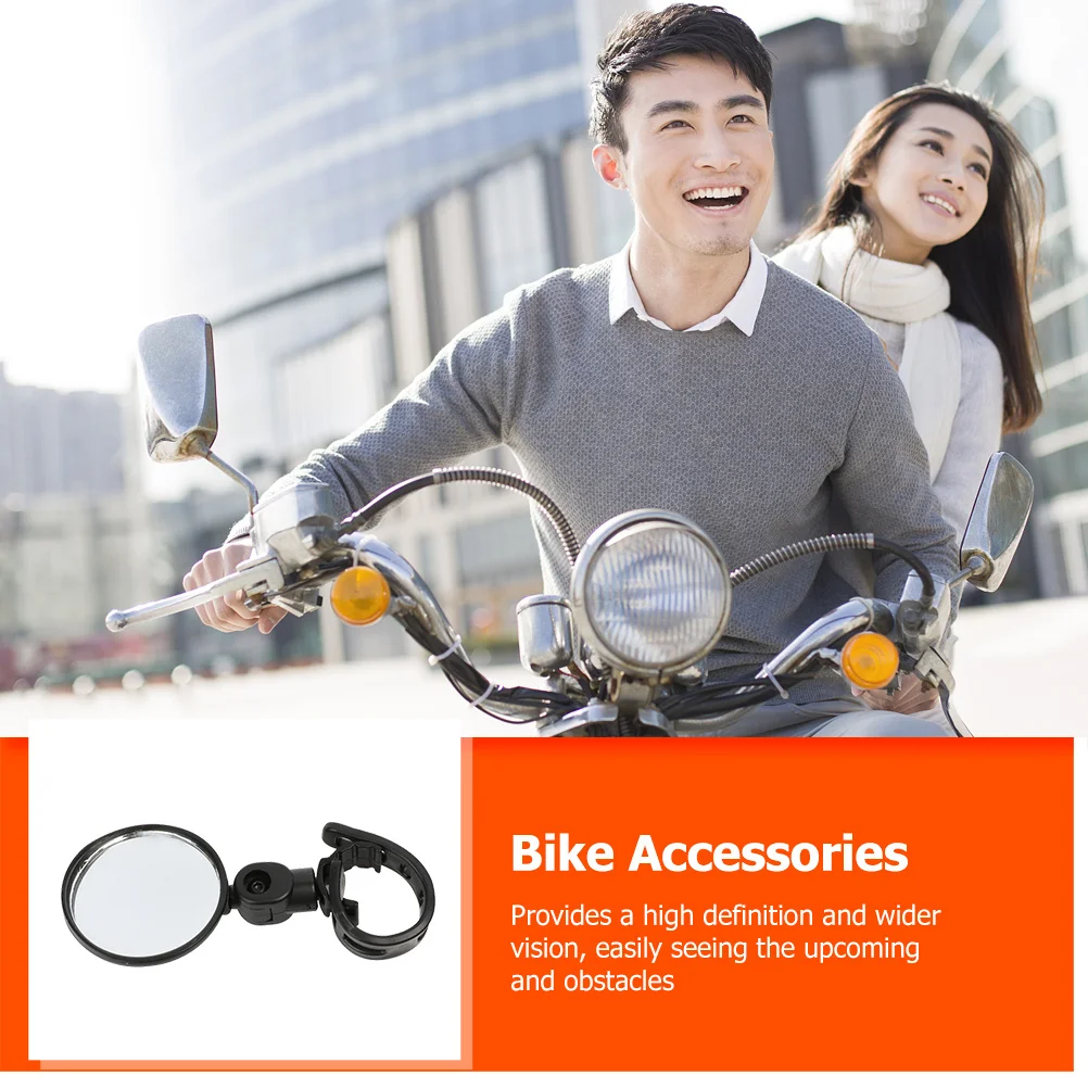 Specchietti retrovisori per manubrio girevoli regolabili da 2 pezzi Specchietto per bici resistente ai graffi anti-fragmentazione con ampia vista