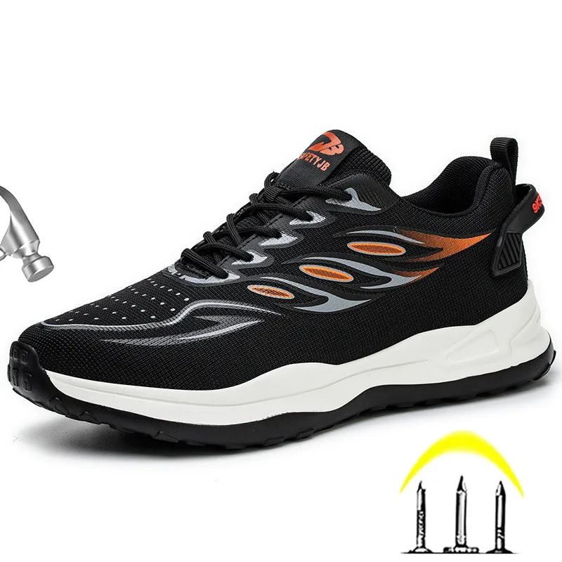 Sneakers da lavoro scarpe con punta in acciaio scarpe antinfortunistiche da uomo scarpe da lavoro antiforatura stivali moda indistruttibile calzature sicurezza