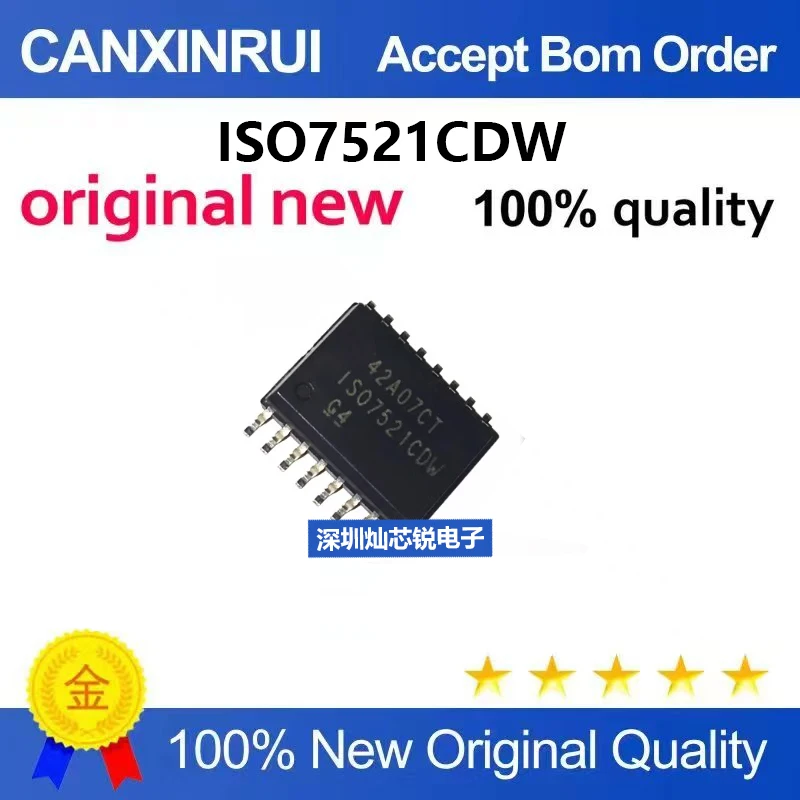 (5-100pieces)ISO7521CDW ISO7521CDWR Package SOP-16 Manufacturer TI Original In Stock Welcome to Inquire