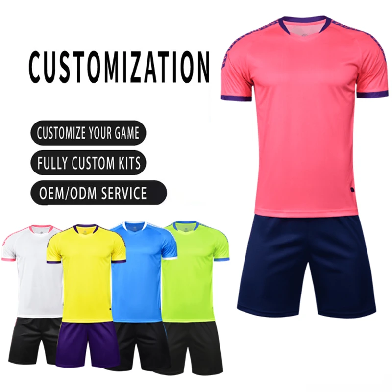 

Оптовая продажа, мужской клубный футбольный трикотаж, комплект высокого качества, полная сублимационная тренировочная форма, верхний футбольный комплект для детей, молодежи