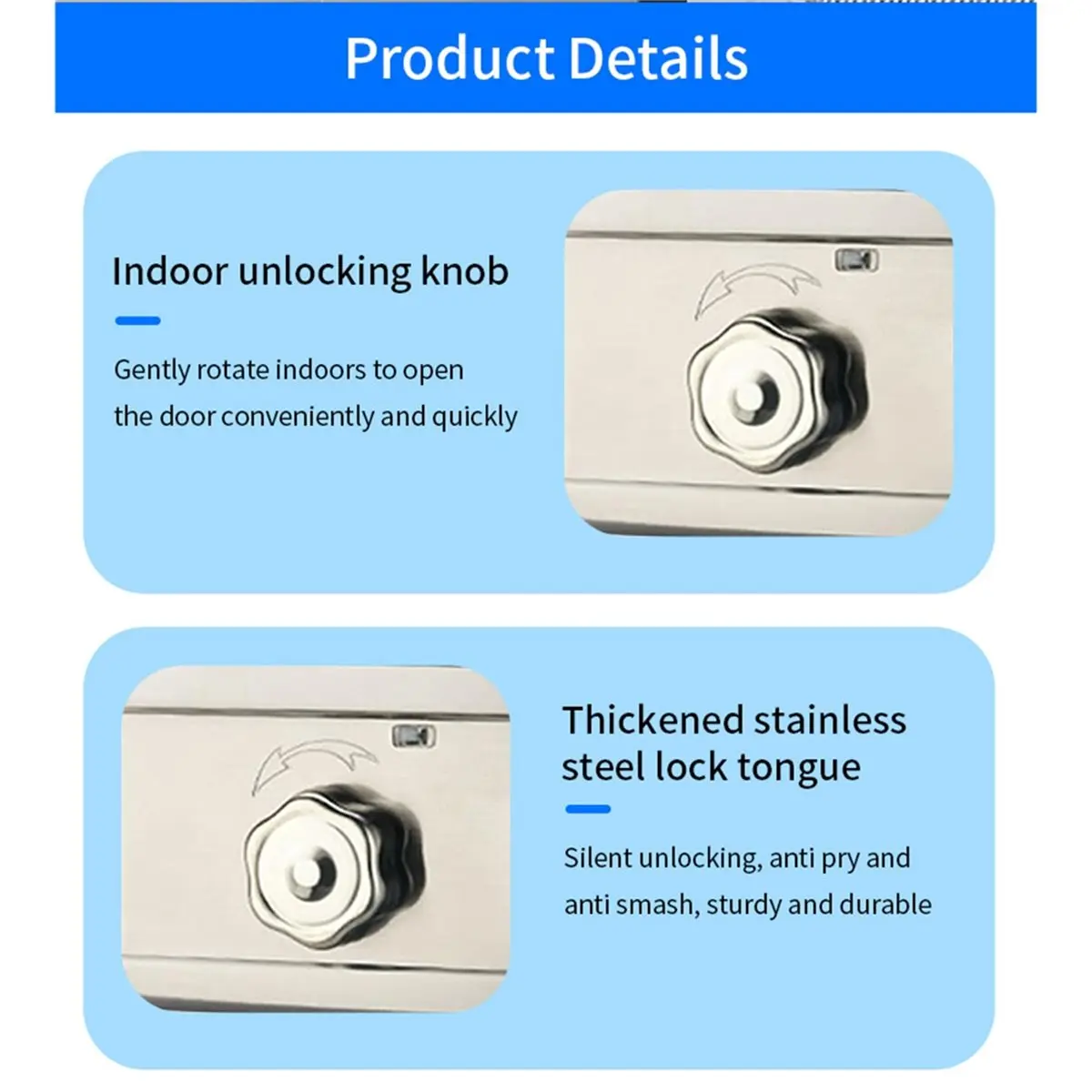plplp Fingerprint Home Lock for Tuya Smart Lock Bluetooth Door Lock Keyless Entry Fingerprint Tuya App Key IC Card Model B
