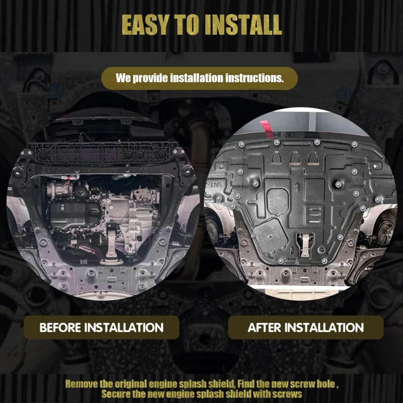현대 쏘나타 2024 2025 엔진 커버 스플래시 쉴드, 엔진 쉴드 스키드 플레이트, 차체 하부 보호 패널 머드가드