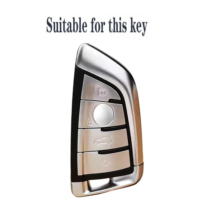 Silicone Remote Car Key Case Shell for BMW X1 X3 X4 X5 X6 Series 1 2 3 5 7 G20 G02 G05 G31 G23 F34 F15 F40 IX3 Accessories Cover view 2