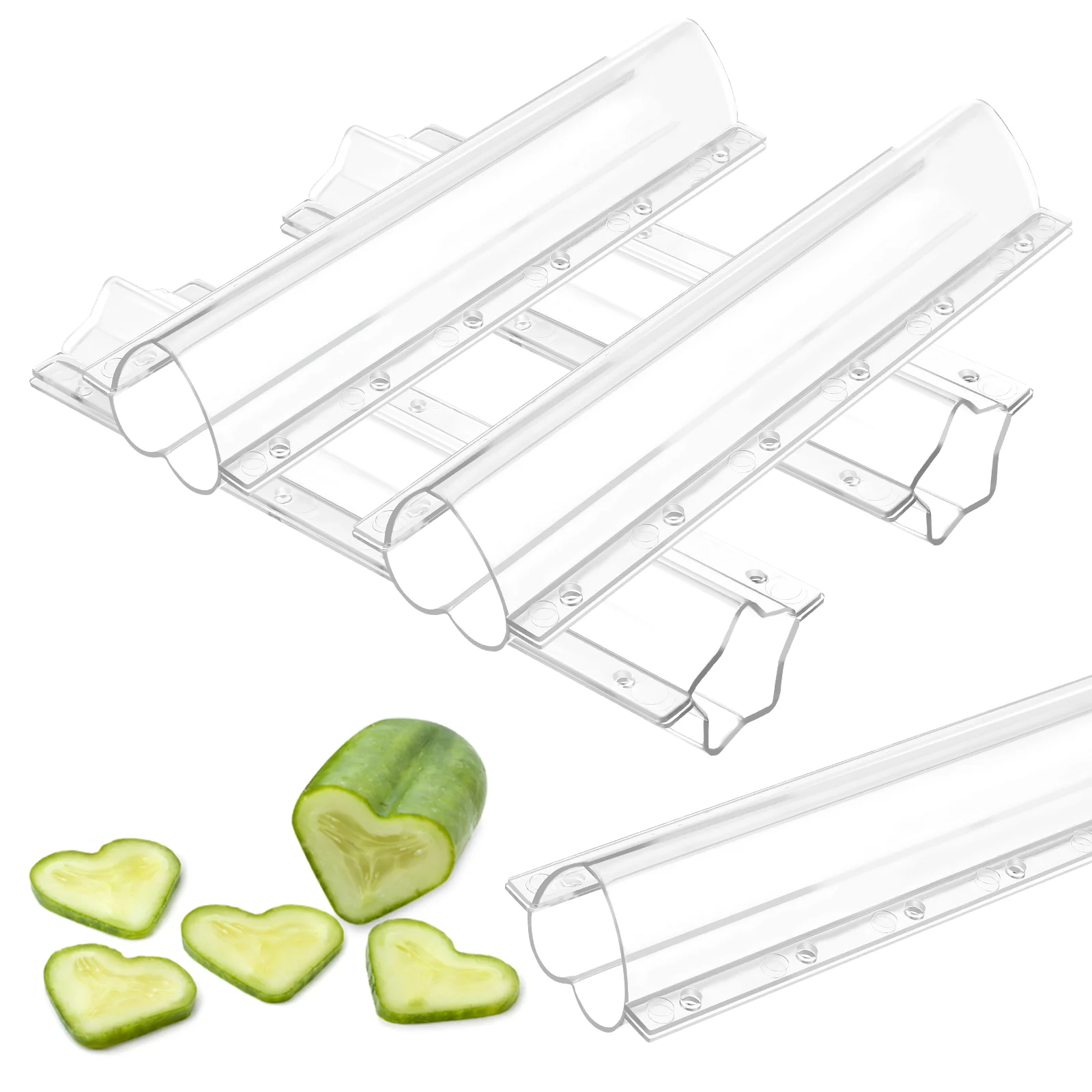 

4 Pcs Vegetable Garden Shaped Growth Mold Fruit Shaping Molds Vegetable Planting Accessories Candy Cucumber Plastic