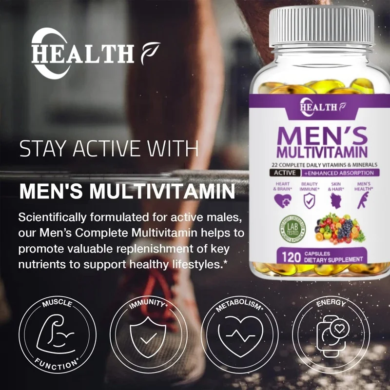 Men\'s Daily Multivitamin - for immunity, energy, weight management support and overall health - Dietary Supplement