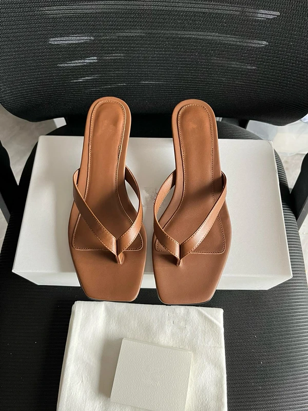 Maxdutti Nordic Minimalist Heel Slippers Sandals Shoes Women Fashionable Elegant Summer Sandals Women