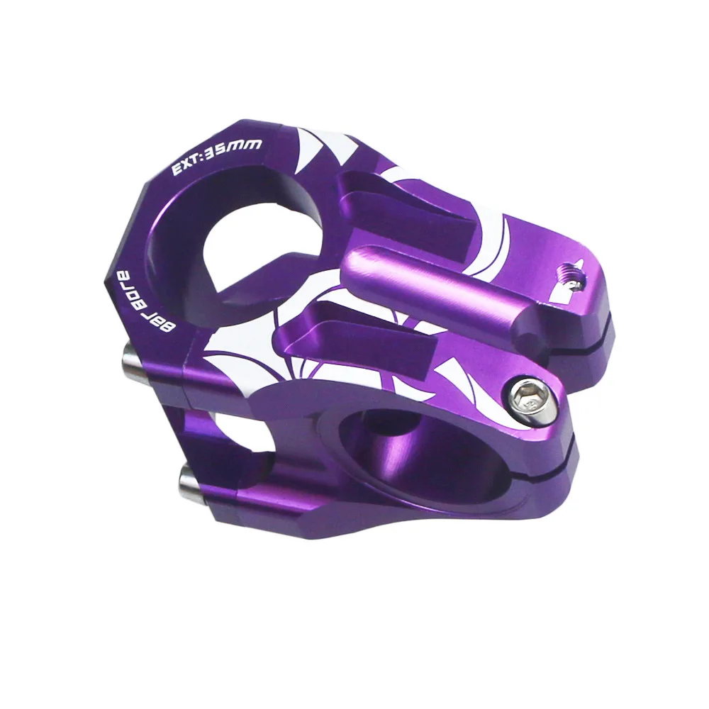 Mountain Bike Handlebars Purple Skeleton Risers Speedy Ultra Short Handlebars 31.8*35mm Bike Accessories