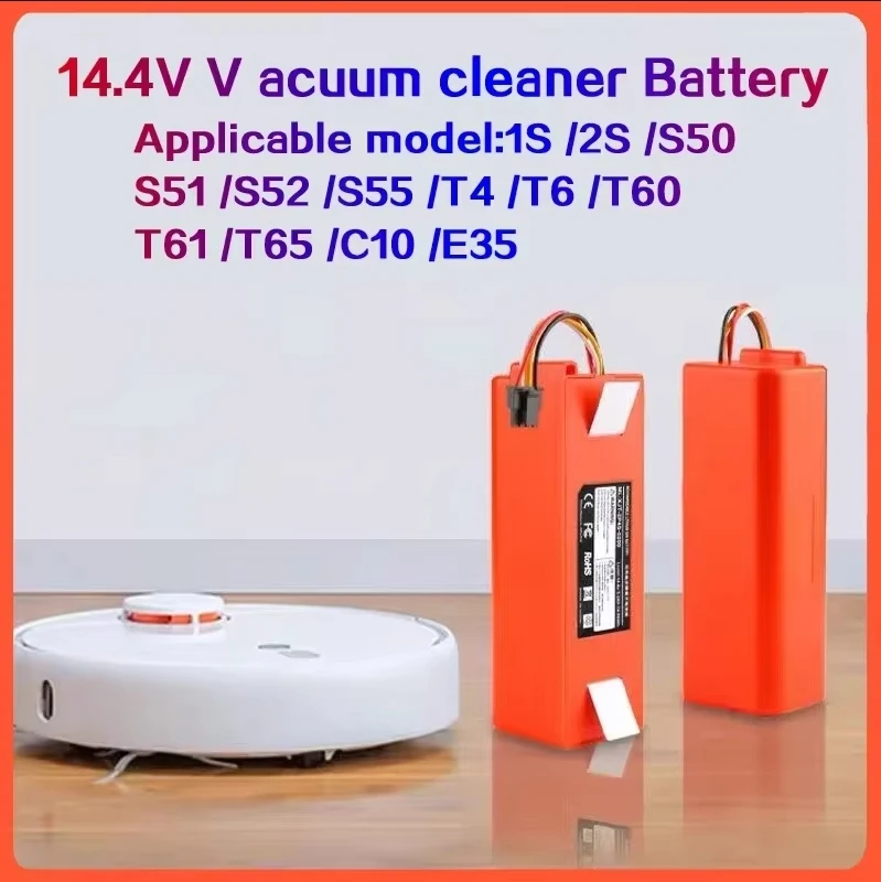 100% Original BRR-2P4S-5200S Robotic Staubsauger Ersatz Batterie Für Xiaomi Roborock S55 S60 S65 S50 S51 S5 MAX S6 Teile