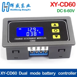 Módulo controlador de cargador de batería Solar XY-CD60, Control de descarga de carga de DC6-60V, placa de protección de corriente de bajo voltaje, nuevo